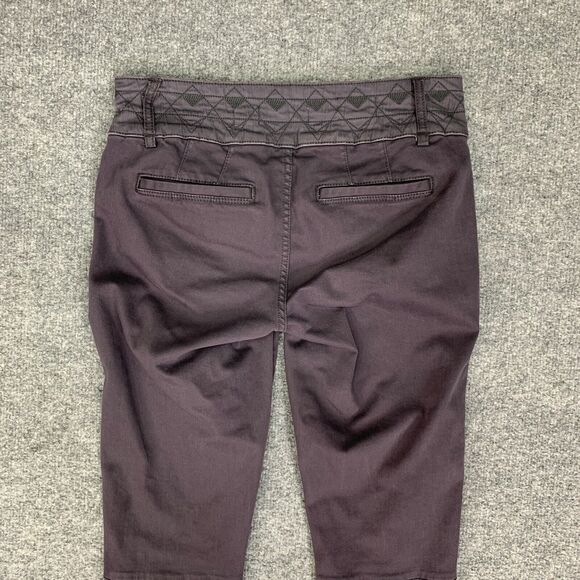 Pilcro And The Letterpress Pants Womens 25 Skinny Utility Zip Pocket Patch Knee - Picture 12 of 15